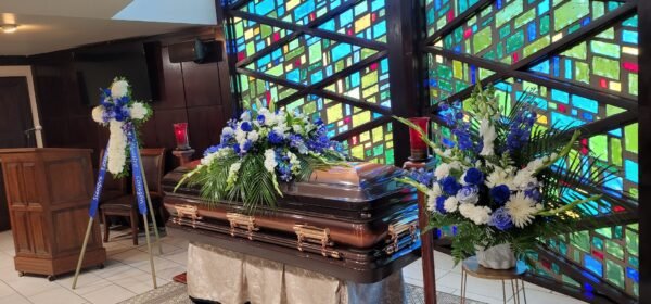 Blue Grace Casket Spray - Image 2
