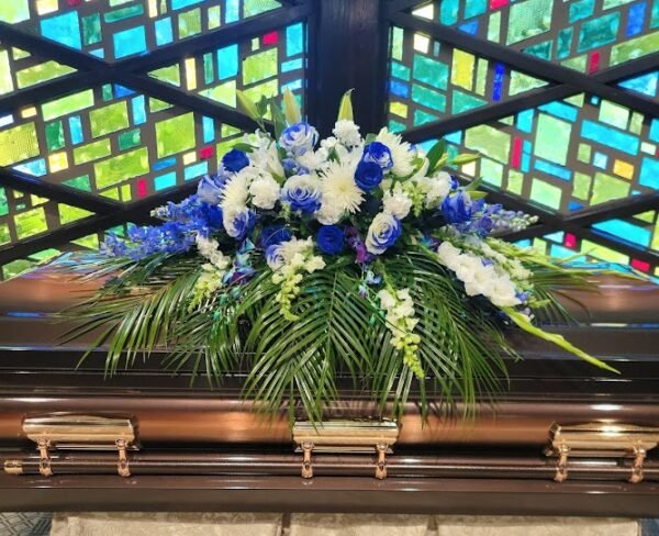 Blue Grace Casket Spray